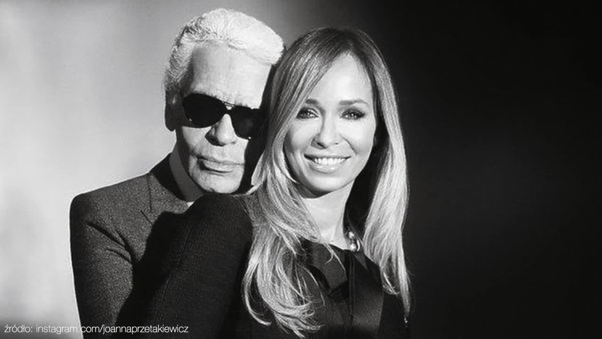 Joanna Przetakiewicz i Karl Lagerfeld