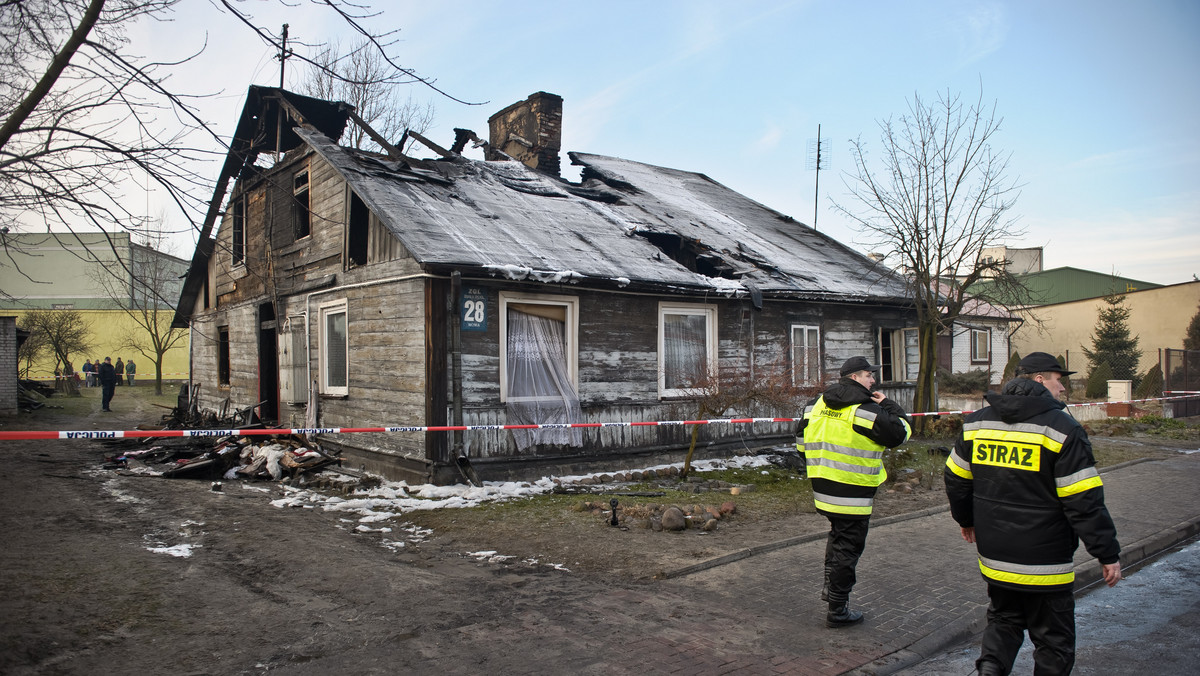 Pożar domu w Białej Podlaskiej
