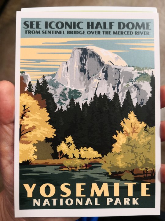 Half Dome jest często wykorzystywany na grafikach, pocztówkach, magnesach