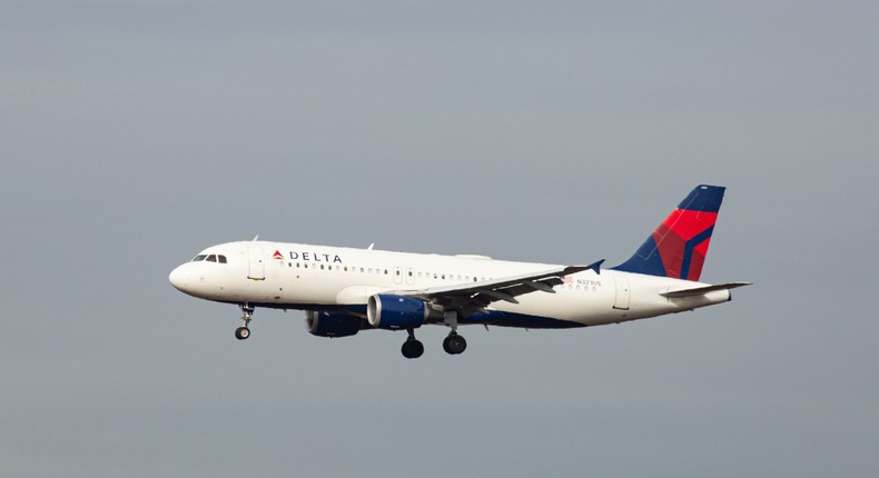 Delta Air Lines Airbus A320 commercial aircraft as seen on final approach landing at New York JFK John F Kennedy International Airport.Nicolas Economou/NurPhoto via Getty Images