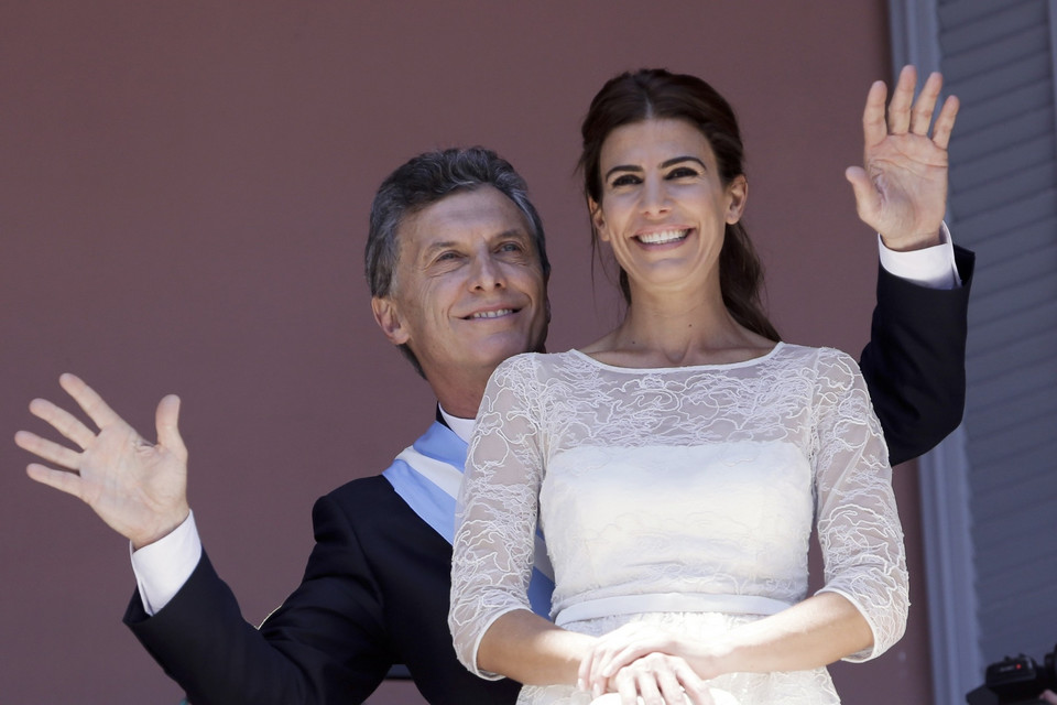 Juliana Awada z mężem Mauricio Macri