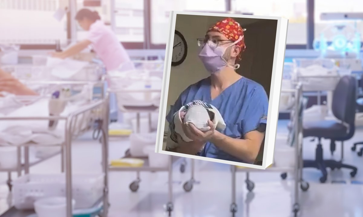 Nagranie z porodówki podbija internet. Niebywałe, co zabrał ze sobą ojciec