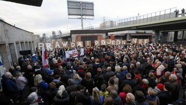 "Prawda i pojednanie". Demonstracja na Dworcu Gdańskim w rocznicę Marca'68