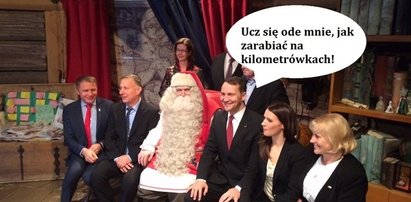 Sikorski u św. Mikołaja. Internet szydzi z marszałka