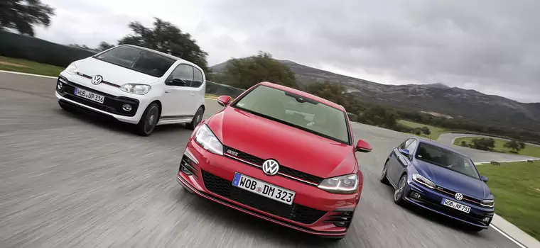 Volkswagen Golf, Polo i up! GTI – rodzina łobuzów na torze Ascari | TEST