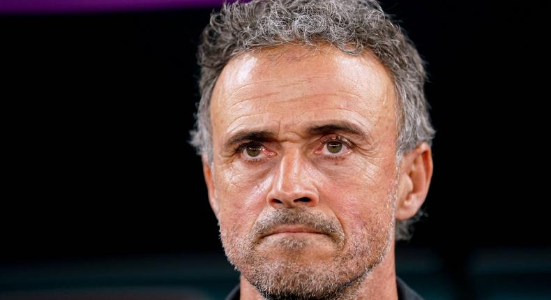 Luis Enrique on December 12, 2022.