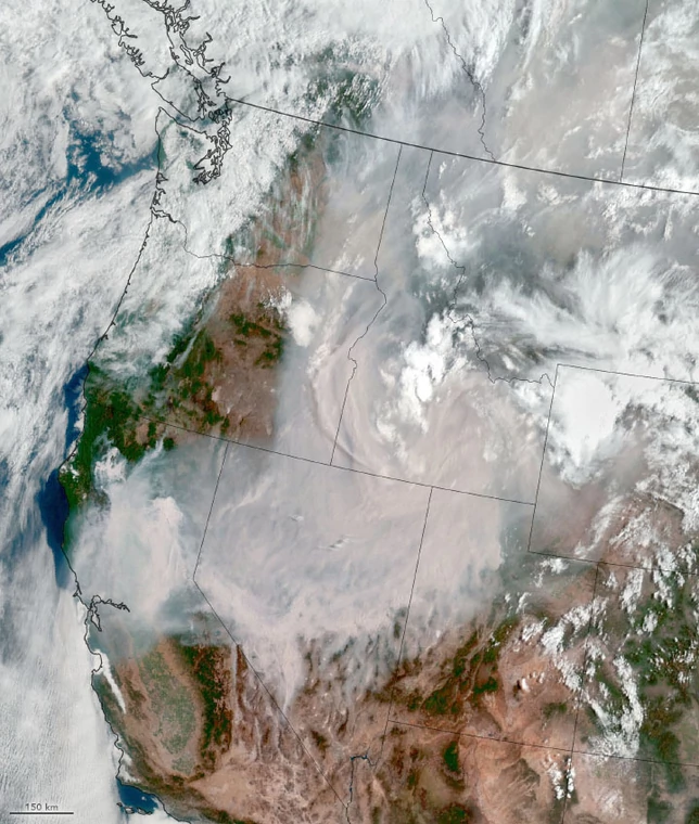 Dixie na obrazie z satelity GEOS-17