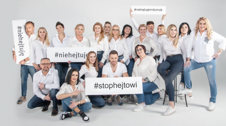Kampania Europejskiego Klubu Kobiet Biznesu "Nie hejtuję – motywuję"