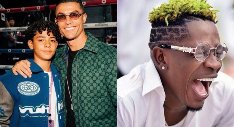 Shatta Wale reacts after Cristiano Ronaldo's son massively endorsed his album