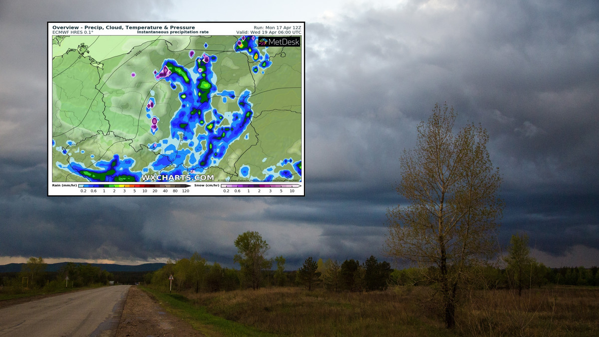 Pogoda na dziś, 18 kwietnia. Po chwilowej poprawie w nocy uderzy nowy front