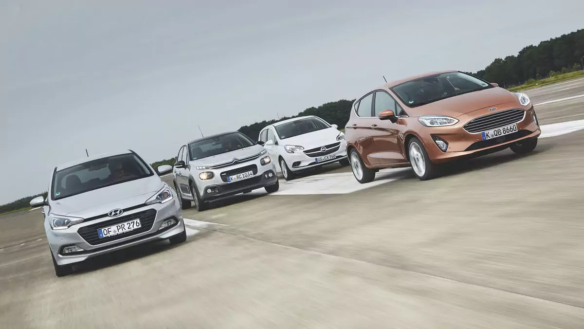 Nowy Ford Fiesta kontra Hyundai i20, Citroen C3 i Opel Corsa 1.0 Ecotec - które miejskie auto jest lepszym wyborem?