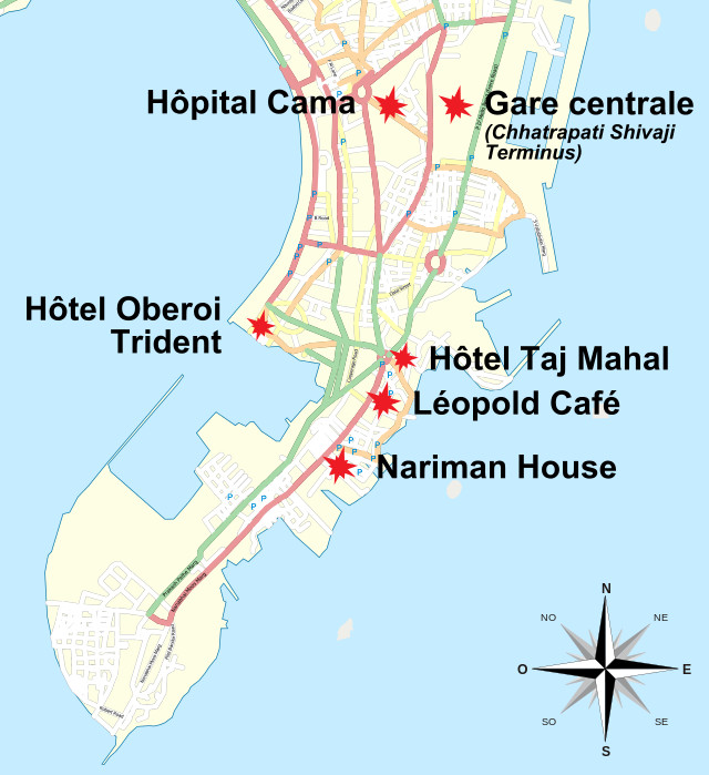 Cele zaatakowane przez terrorystów 26 listopada 2008 r. w Mumbaju