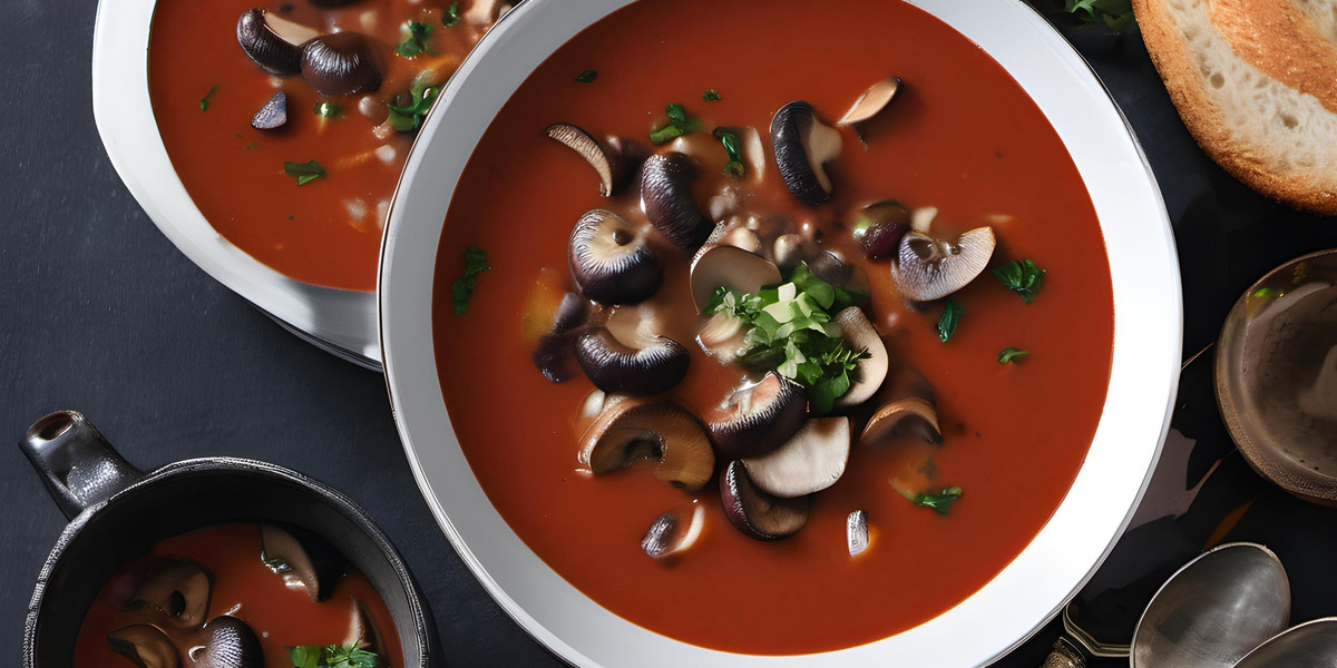 Kasztelańska zupa grzybowa pasuje do wigilijnego menu.