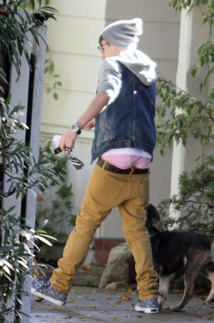 Bieber pokazał majtki