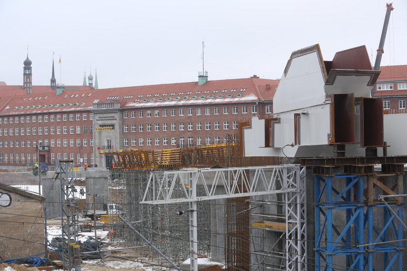 Budowa wiaduktu Biskupia Górka