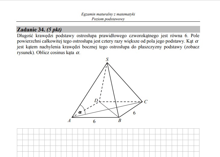 Matura z matematyki - poziom podstawowy