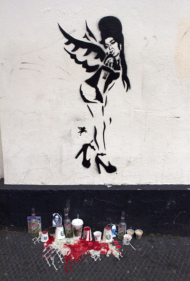 Amy Winehouse w stylu Banksy'ego