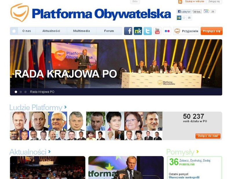 Nowa odsłona strony internetowej PO