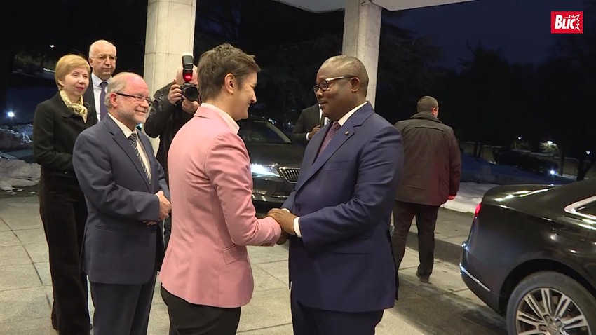 Ana Brnabić i predsednika Republike Gvineje Bisao 