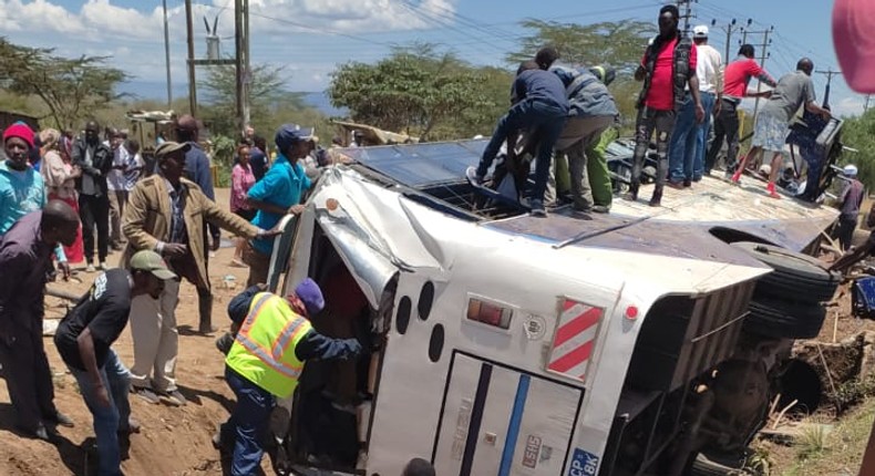 Pwani University bus collides with matatu in Naivasha on March 30, 2023