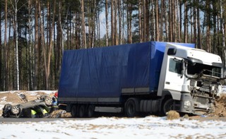 Wypadek samochodowy w Pawłowie- zginęło 5 osób, 4 są ranne