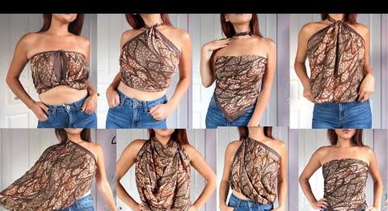 Turn a scarf into a shirt {pinterest}