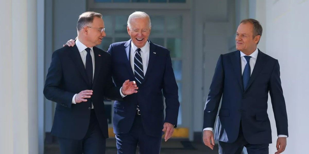 Andrzej Duda, Joe Biden i Donald Tusk