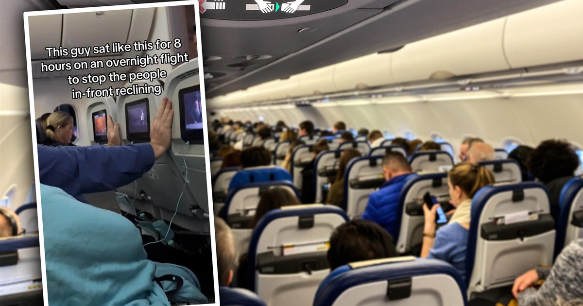 Pasażer robił to przez 8 godzin lotu. "Jak tylko samolot wystartował, przycisnął ręce"