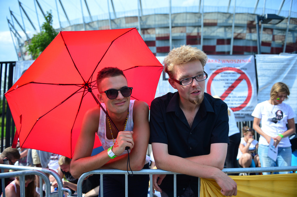 Przed koncertem Madonny na Stadionie Narodowym w Warszawie (fot. PAP/Jacek Turczyk)