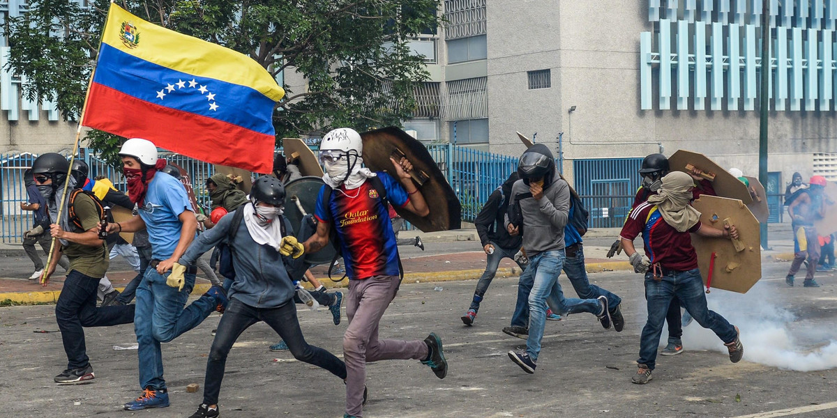 Demonstracje opozycji w Caracas