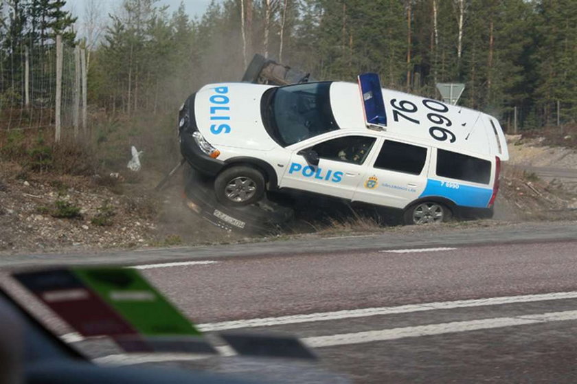 Pościg za bandytą w Szwecji. Twardziele ze szwedzkiej policji