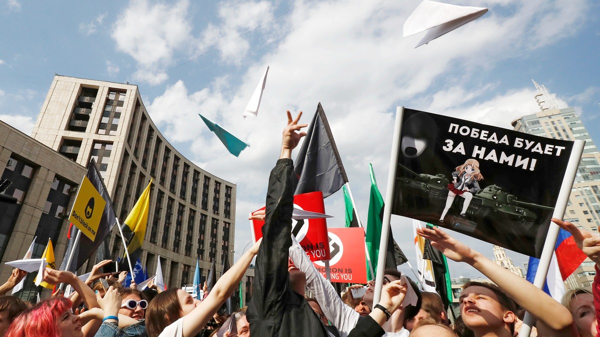 Moskva, protest, EPA - SERGEI ILNITSKY