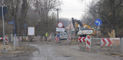 Korki na Swojczycach po zamknięciu ulicy