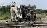 Tragiczny wypadek na przejeździe. Ciężarówka zderzyła się z pociągiem