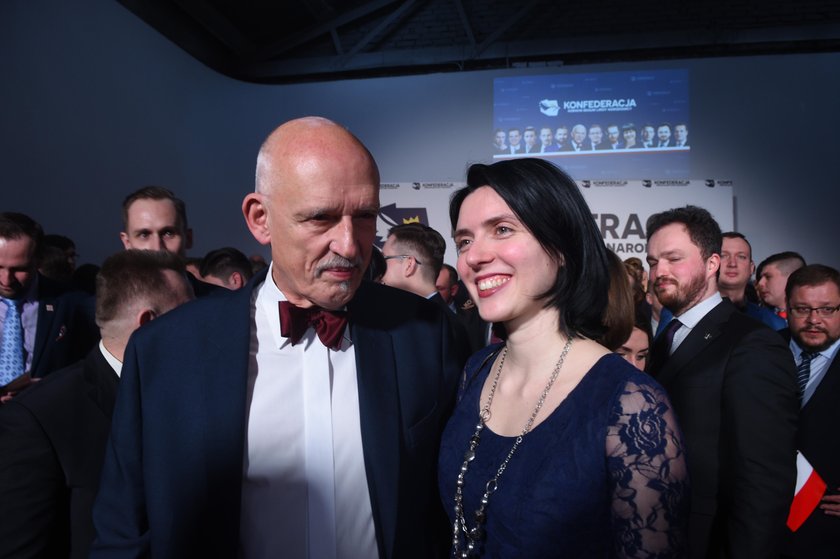 Dominika Korwin-Mikke i Janusz Korwin-Mikke