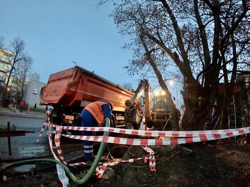 Awaria wodociągowa na Lutomierskiej