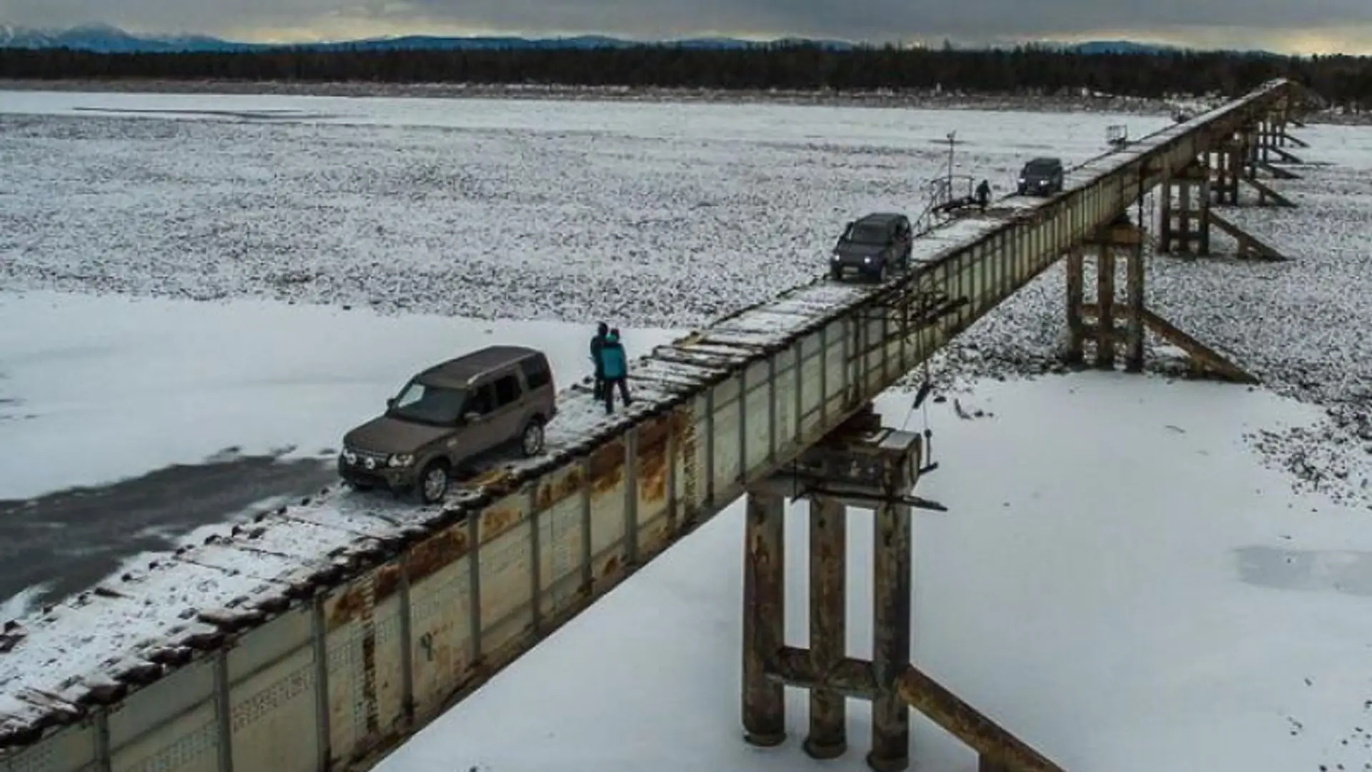 Syberyjski most nad rzeką Vitim. 570 metrów adrenaliny