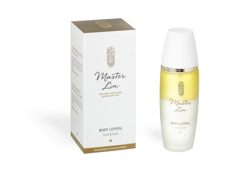 Feingold-Body-Lotion mit leichter 2-Phasen-Pflege von Maste Lin für 59 Franken, brack.ch