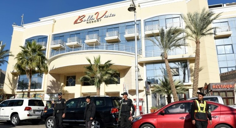 The men armed with knives stormed the restaurant of the Bella Vista hotel in Hurghada last January as tourists were having dinner