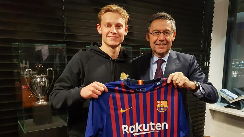 Frenkie de Jong will join up with his Barcelona teammates 