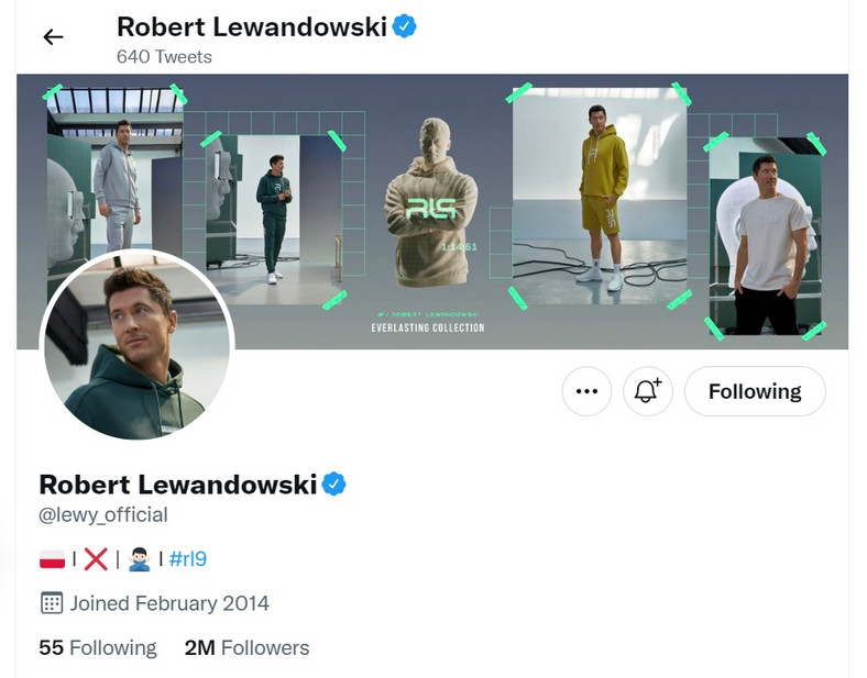 Robert Lewandowski zmienił zdjęcia profilowe w mediach społecznościowych