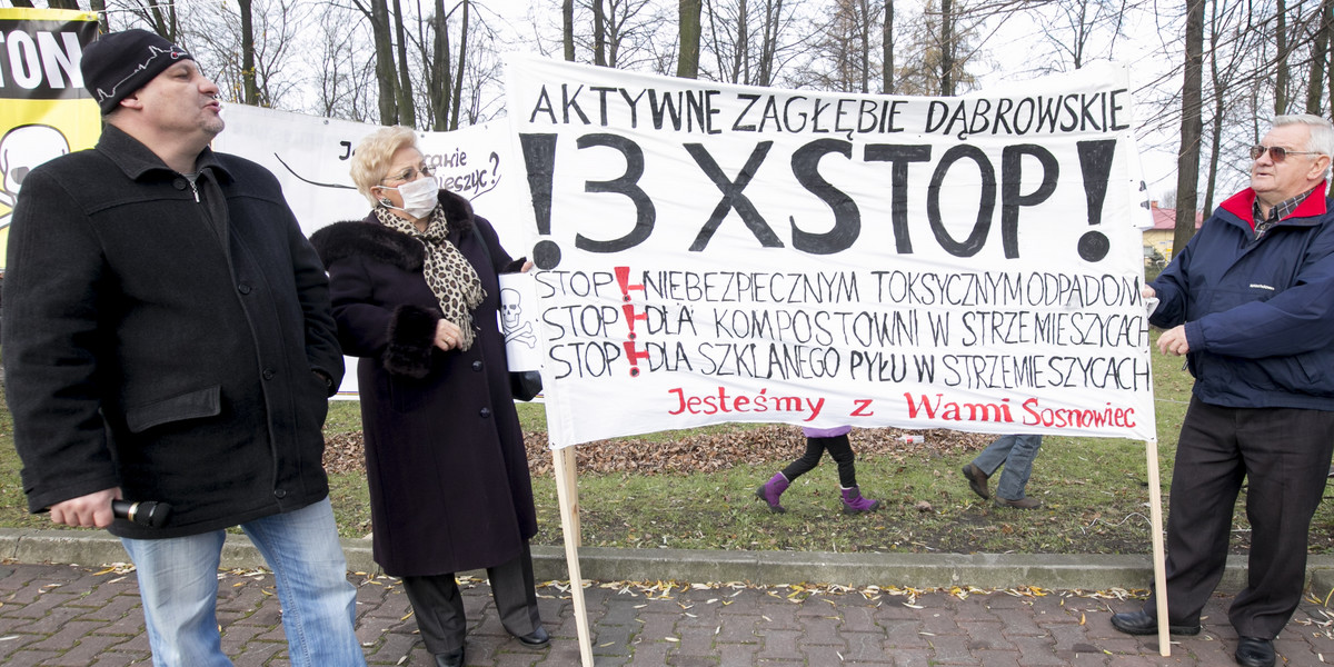 Protest w Strzemieszycach