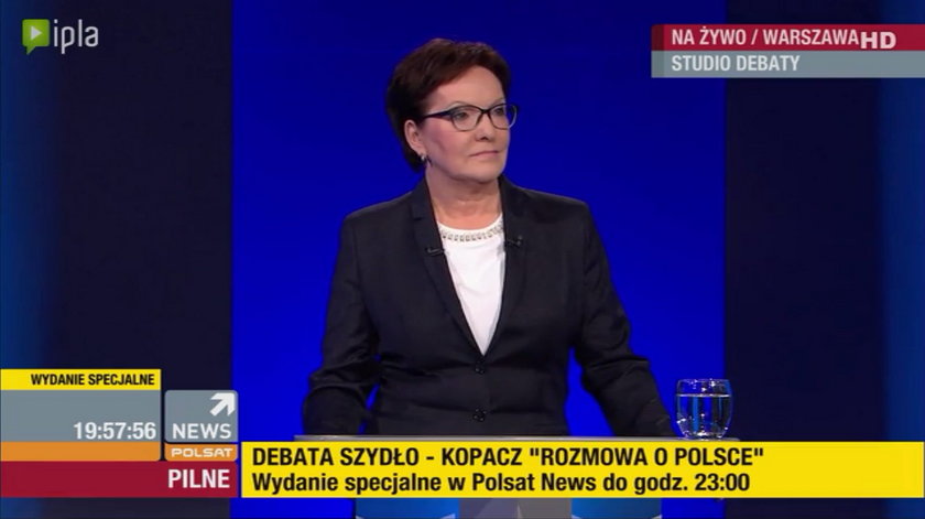 Debata Kopacz - Szydło. Pierwsza przyszła kandydatka PiS