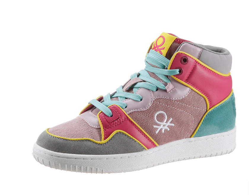 Plateausneakers «Rod Corduroy» in farbenfroher Optik von United Colors of Benetton für rund 90 Franken, via Jelmoli Versand.