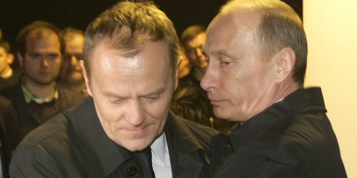 Donald Tusk i Władimir Putin