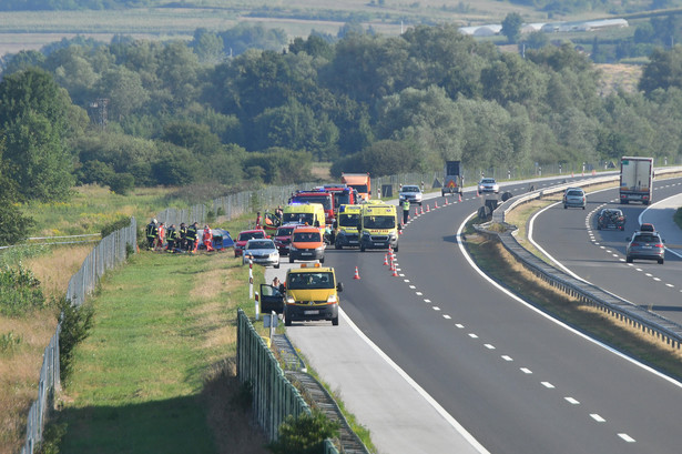 Akcja ratunkowa po wypadku polskiego autokaru w Chorwacji