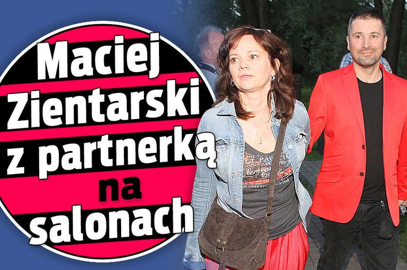 Maciej Zientarski z partnerką na salonach