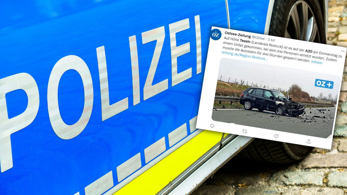 Niemcy: Wypadek na autostradzie A20. Ciężko ranna rodzina z Polski