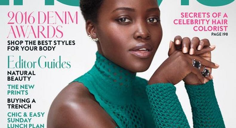 Lupita Nyong'o on the cover of InStyle magazine