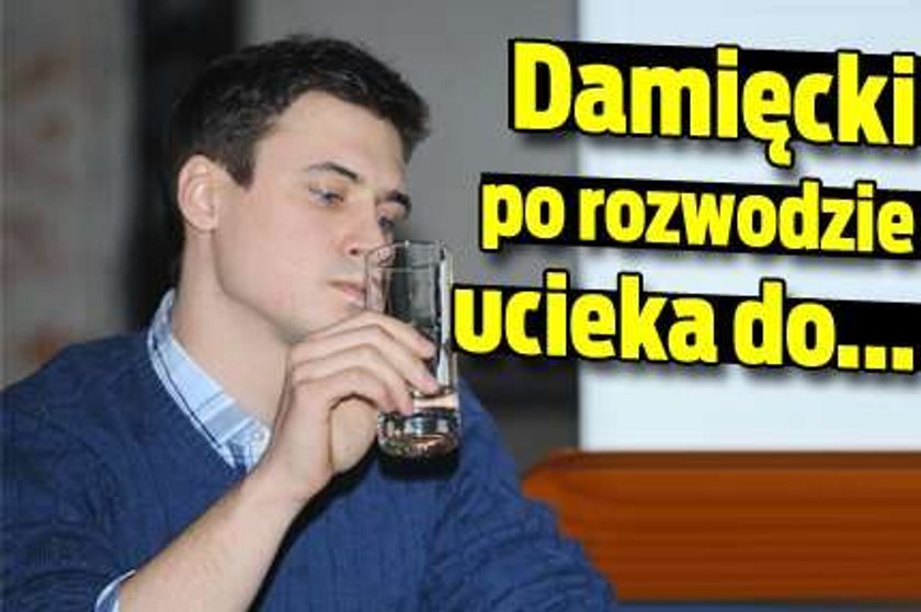 Damięcki po rozwodzie ucieka do...